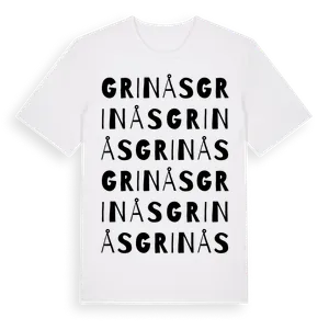 Grinås ordlek t-shirt – ekologisk bomull t-shirt från Pinshirt