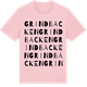 Pink Cotton t-shirt med Grindbacken ordlek t-shirt