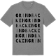 Mid Heather Gray t-shirt med Grindbacken ordlek t-shirt