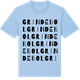 Blue Soul t-shirt med Grindebol ordlek t-shirt