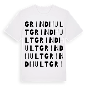 Grindhult ordlek t-shirt – ekologisk bomull t-shirt från Pinshirt