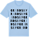 Blue Soul t-shirt med Grindsby ordlek t-shirt