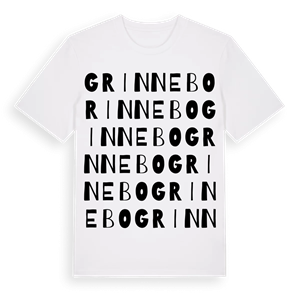 Grinnebo ordlek t-shirt – ekologisk bomull t-shirt från Pinshirt