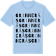 Blue Soul t-shirt med Grinnerås ordlek t-shirt
