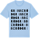 Blue Soul t-shirt med Grinneröd ordlek t-shirt