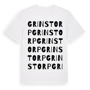 Grinstorp ordlek t-shirt – ekologisk bomull t-shirt från Pinshirt