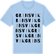 Blue Soul t-shirt med Grinsvik ordlek t-shirt