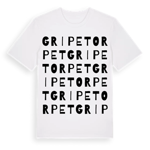 Gripetorpet ordlek t-shirt – ekologisk bomull t-shirt från Pinshirt