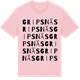 Pink Cotton t-shirt med Gripsnäs ordlek t-shirt