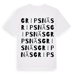 Gripsnäs ordlek t-shirt – ekologisk bomull t-shirt från Pinshirt