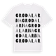 White t-shirt med Grodalarna ordlek t-shirt