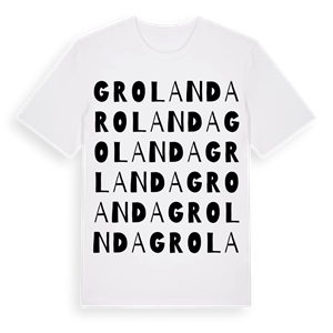 Grolanda ordlek t-shirt – ekologisk bomull t-shirt från Pinshirt