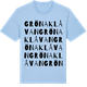 Blue Soul t-shirt med Gröna klåvan ordlek t-shirt