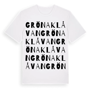 Gröna klåvan ordlek t-shirt – ekologisk bomull t-shirt från Pinshirt