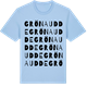 Blue Soul t-shirt med Gröna udde ordlek t-shirt