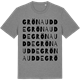 Mid Heather Gray t-shirt med Gröna udde ordlek t-shirt