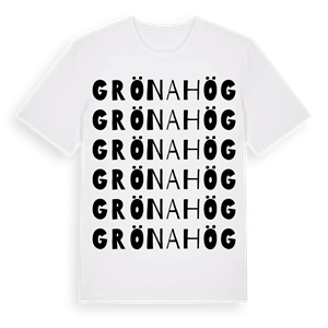 Grönahög ordlek t-shirt – ekologisk bomull t-shirt från Pinshirt