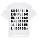 White t-shirt med Grönalid ordlek t-shirt