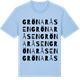Blue Soul t-shirt med Grönaråsen ordlek t-shirt