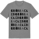 Mid Heather Gray t-shirt med Grönbacken ordlek t-shirt
