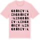 Pink Cotton t-shirt med Gröne viken ordlek t-shirt