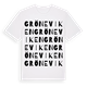 White t-shirt med Gröne viken ordlek t-shirt