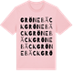 Pink Cotton t-shirt med Grönebäck ordlek t-shirt