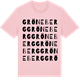 Pink Cotton t-shirt med Gröneberg ordlek t-shirt