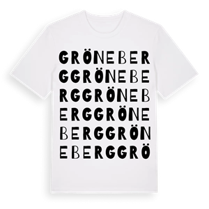 Gröneberg ordlek t-shirt – ekologisk bomull t-shirt från Pinshirt