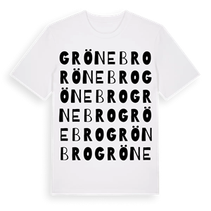 Grönebro ordlek t-shirt – ekologisk bomull t-shirt från Pinshirt