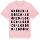 Pink Cotton t-shirt med Grönedal ordlek t-shirt