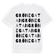 White t-shirt med Grönegatan ordlek t-shirt
