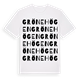 White t-shirt med Grönehögen ordlek t-shirt