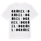 White t-shirt med Grönelid ordlek t-shirt