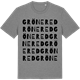Mid Heather Gray t-shirt med Grönered ordlek t-shirt