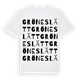 White t-shirt med Gröneslätt ordlek t-shirt