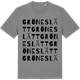 Mid Heather Gray t-shirt med Gröneslätt ordlek t-shirt