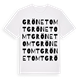 Grönetomt ordlek t-shirt