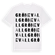 White t-shirt med Grönevall ordlek t-shirt