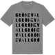 Mid Heather Gray t-shirt med Grönevall ordlek t-shirt