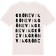 Vintage White t-shirt med Grönevik ordlek t-shirt