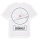 White t-shirt med Grönhult t-shirt
