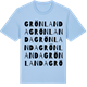 Blue Soul t-shirt med Grönlanda ordlek t-shirt