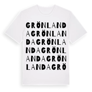 Grönlanda ordlek t-shirt – ekologisk bomull t-shirt från Pinshirt