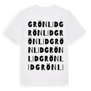 Grönlid ordlek t-shirt – ekologisk bomull t-shirt från Pinshirt