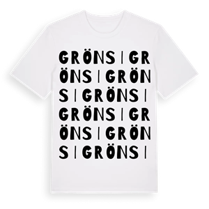 Grönsi ordlek t-shirt – ekologisk bomull t-shirt från Pinshirt