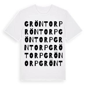 Gröntorp ordlek t-shirt – ekologisk bomull t-shirt från Pinshirt