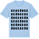 Blue Soul t-shirt med Groröd ordlek t-shirt