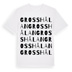 Grosshålan ordlek t-shirt – ekologisk bomull t-shirt från Pinshirt
