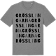 Mid Heather Gray t-shirt med Grösslingarna ordlek t-shirt